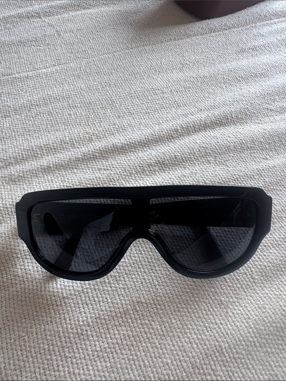 Illesteva Black Shield Sunglasses - Women's Oversized Visor Shades